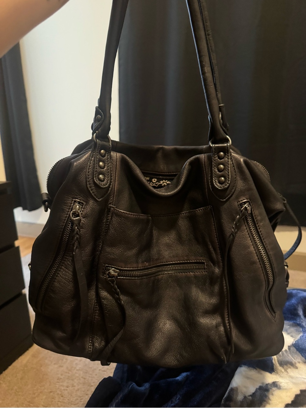Free People Emerson Tote Bag- Black